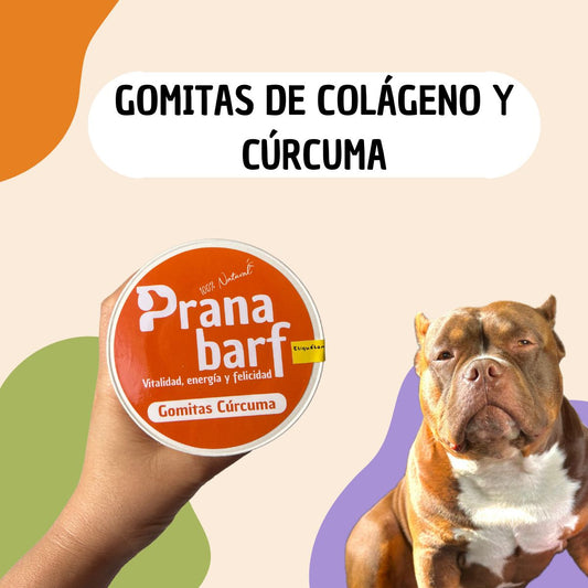 Sumplemento para perros gomitas de colágeno y cúrcuma