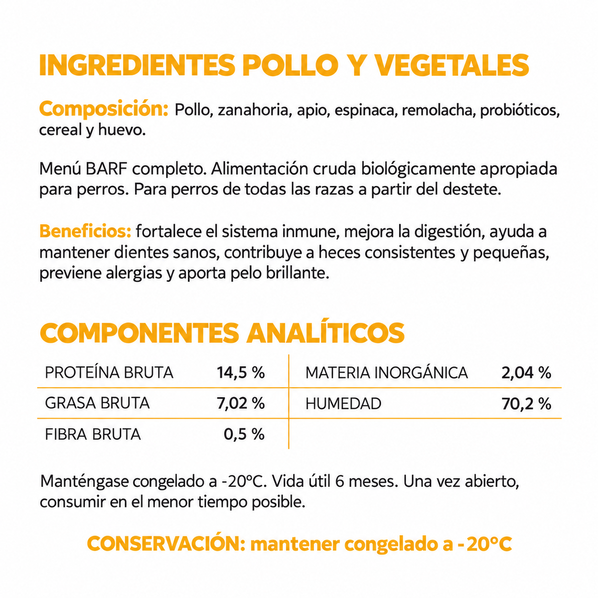 Pollo y Vegetales