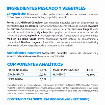 Pescado y Vegetales
