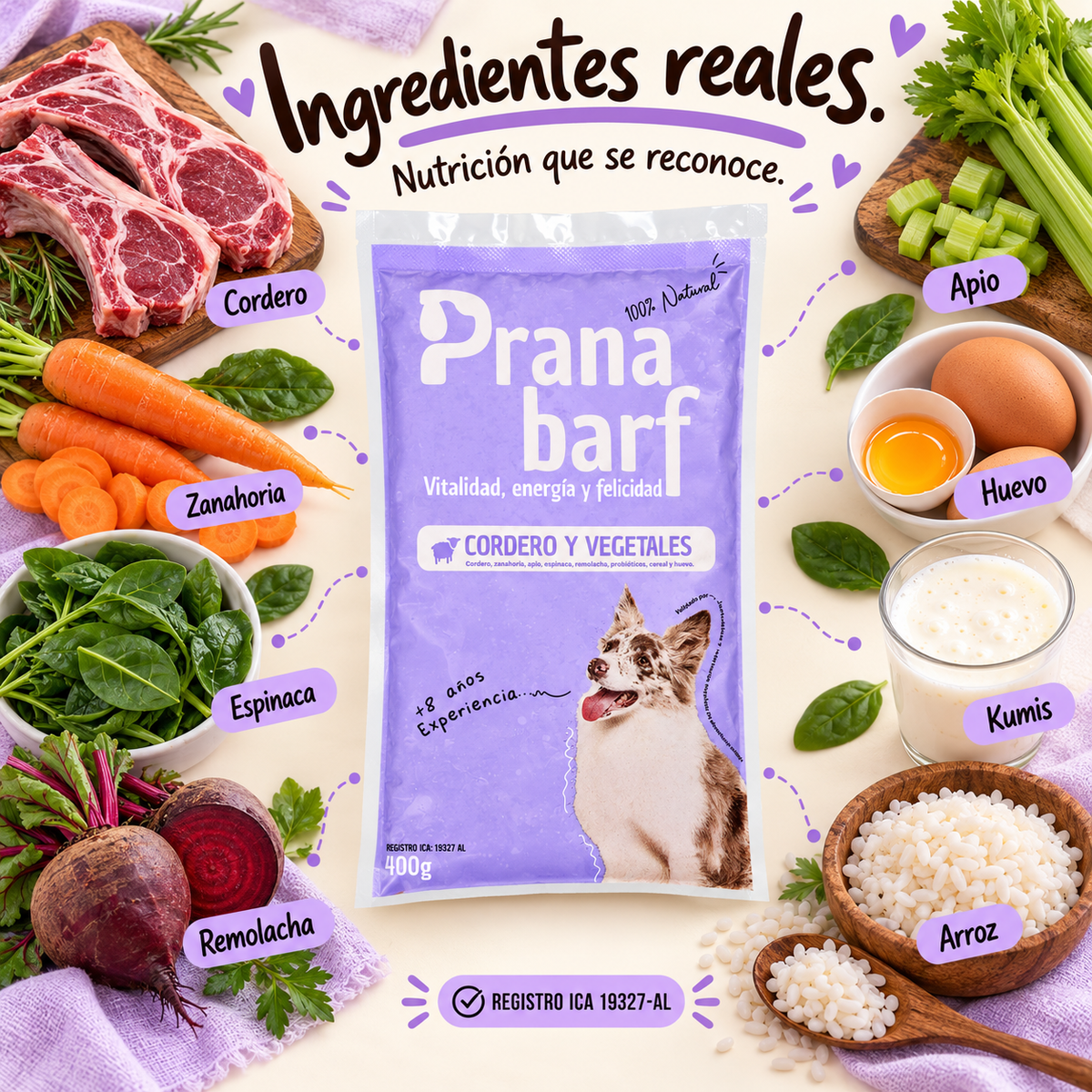 Cordero y Vegetales