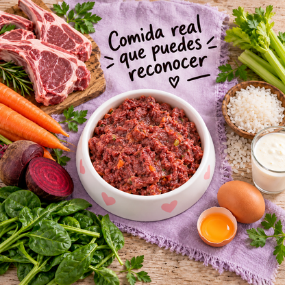 Cordero y Vegetales