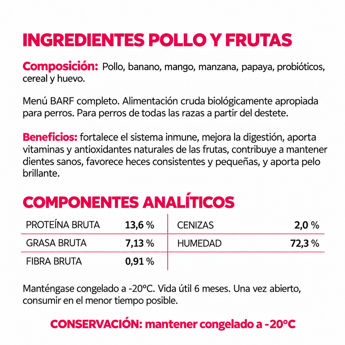 Pollo y Frutas